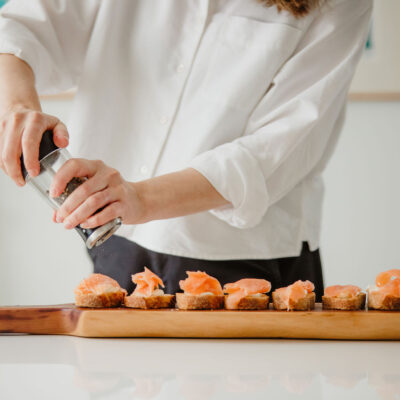 A plate of smoked salmon at Belong to Yourself — food for the body’s own wisdom